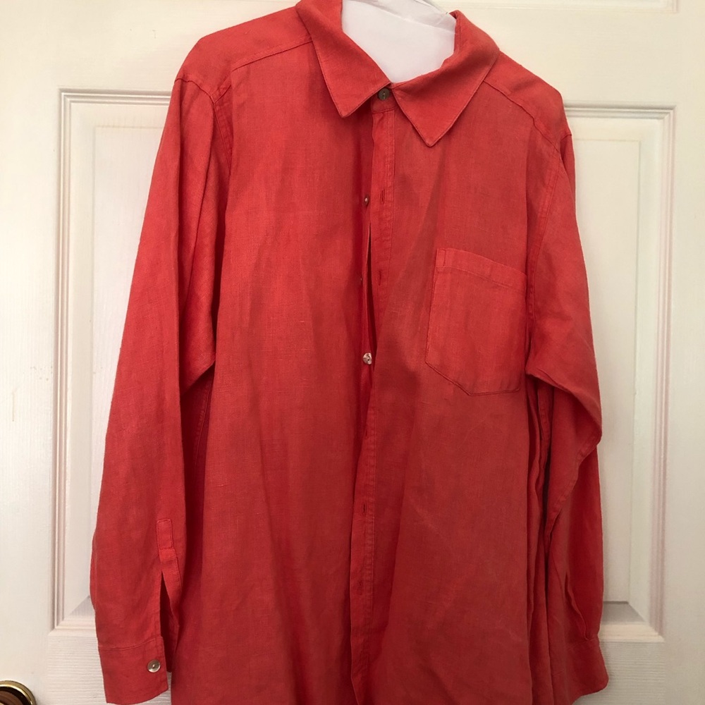 Chico’s long sleeve  linen blouse.